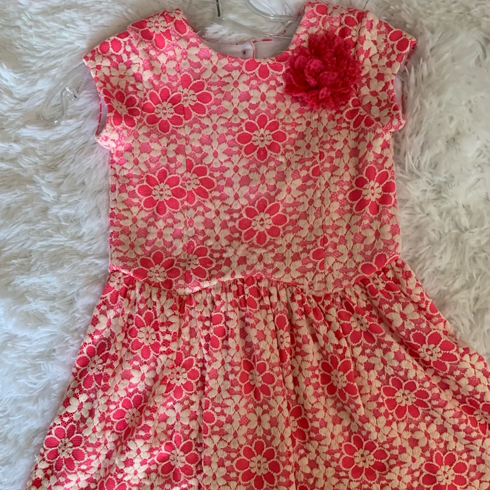 🌺Pippa & Julie Little
Girls Floral Lace Knit
Dress🌺